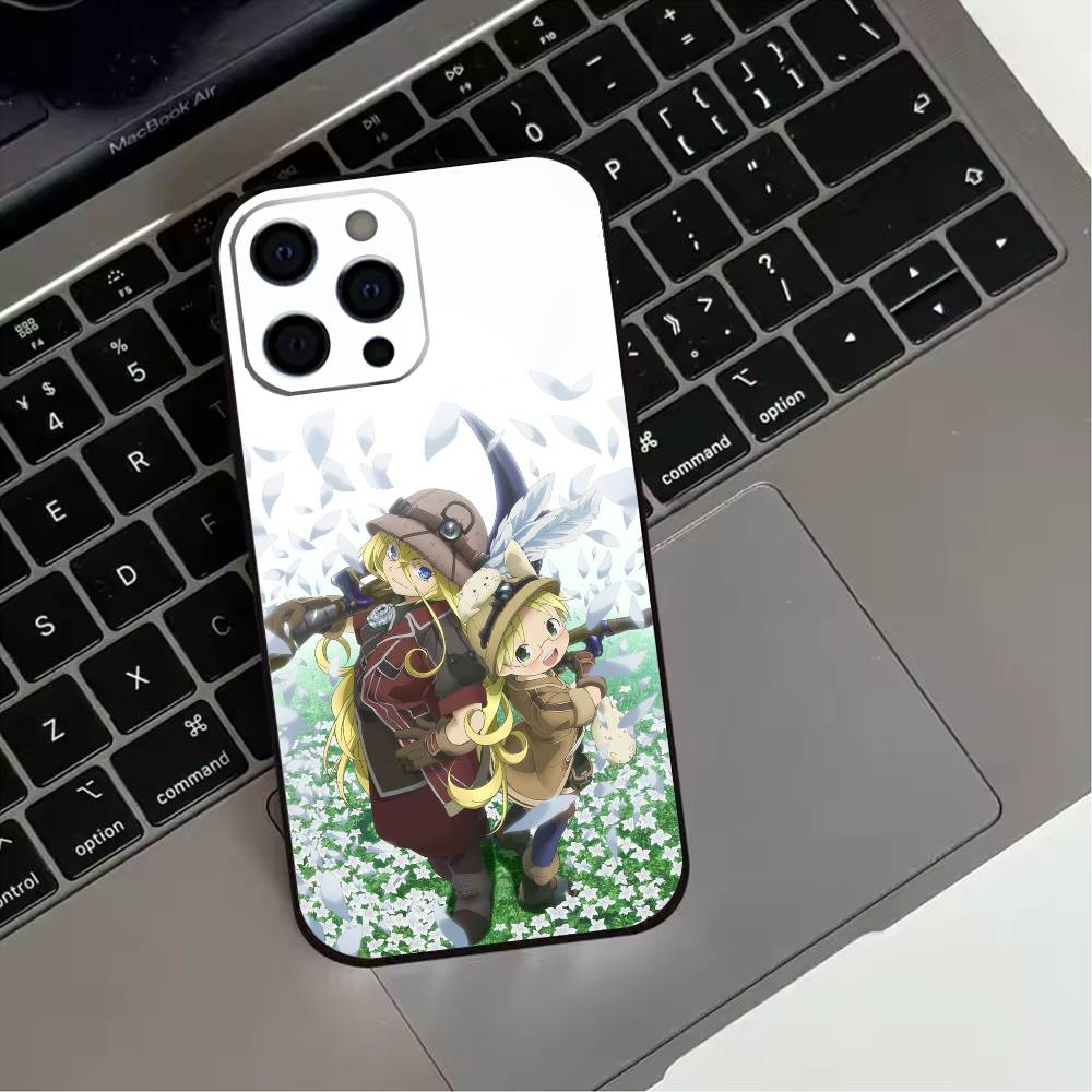M-Made in Abyss Phone Case For iPhone 17,16,15,14,13,12,11 Plus,Pro Max,XS,Soft Silicone Black Cover