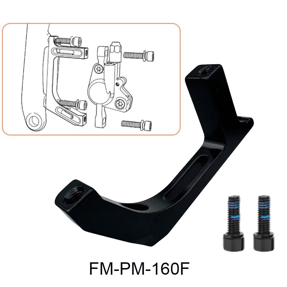 160mm Road Bike Brake Adapter: Flat Mount to Direct Mount Hydraulic Disc for Front/Rear