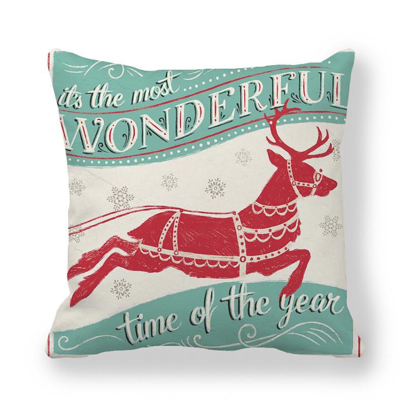 Красная машина Рождественская елка Чехол для подушки Санта-Клауса Рождественская наволочка для дома, дивана, стула, кровати, наволочка