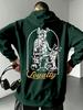 Men's Hoodie Tactical Soldier K9 Dog Loyalty Print Back Pullover Hooded Sweatshirt Oversized Streetwear Long Sleeve Casual Top