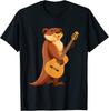 Funny Animal Music Guitar Otter Great Premium Tee Unisex T-Shirt
