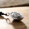 Ретро Кулон в виде богатого черепахового панциря, Модный мужской кулон в виде черепахового панциря, который можно открыть, с веревочными аксессуарами