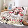 Anime SPY FAMILY Anya Forger Blanket Soft and Skin Friendly For Couch Bed Napping Bedspread All Seasons Comforter