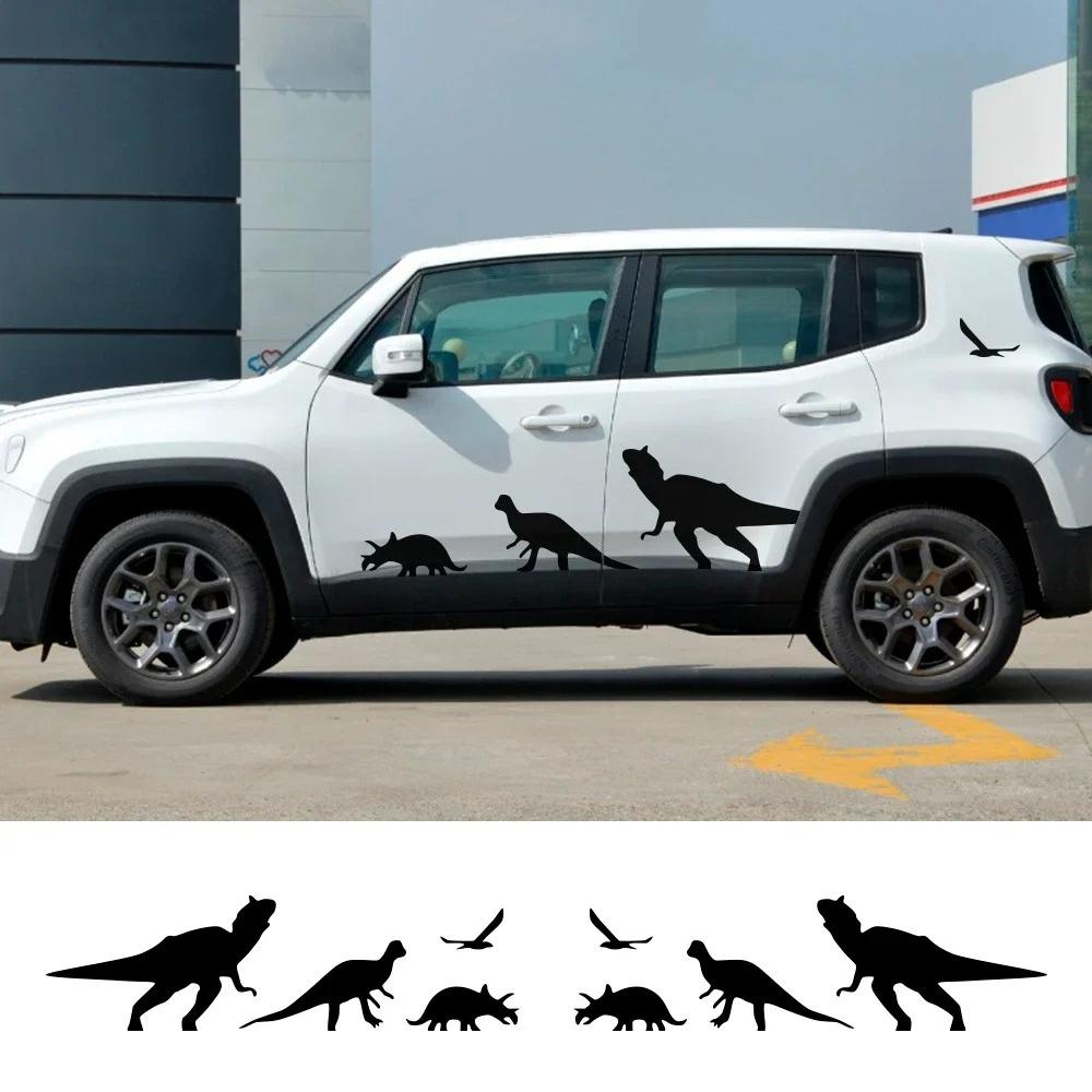 Для Jeep Renegade Wrangler JK TJ Rubicon Cherokee Patriot Trail Hawk Compass 8 шт. Боковые виниловые наклейки на двери автомобиля Автоаксессуары