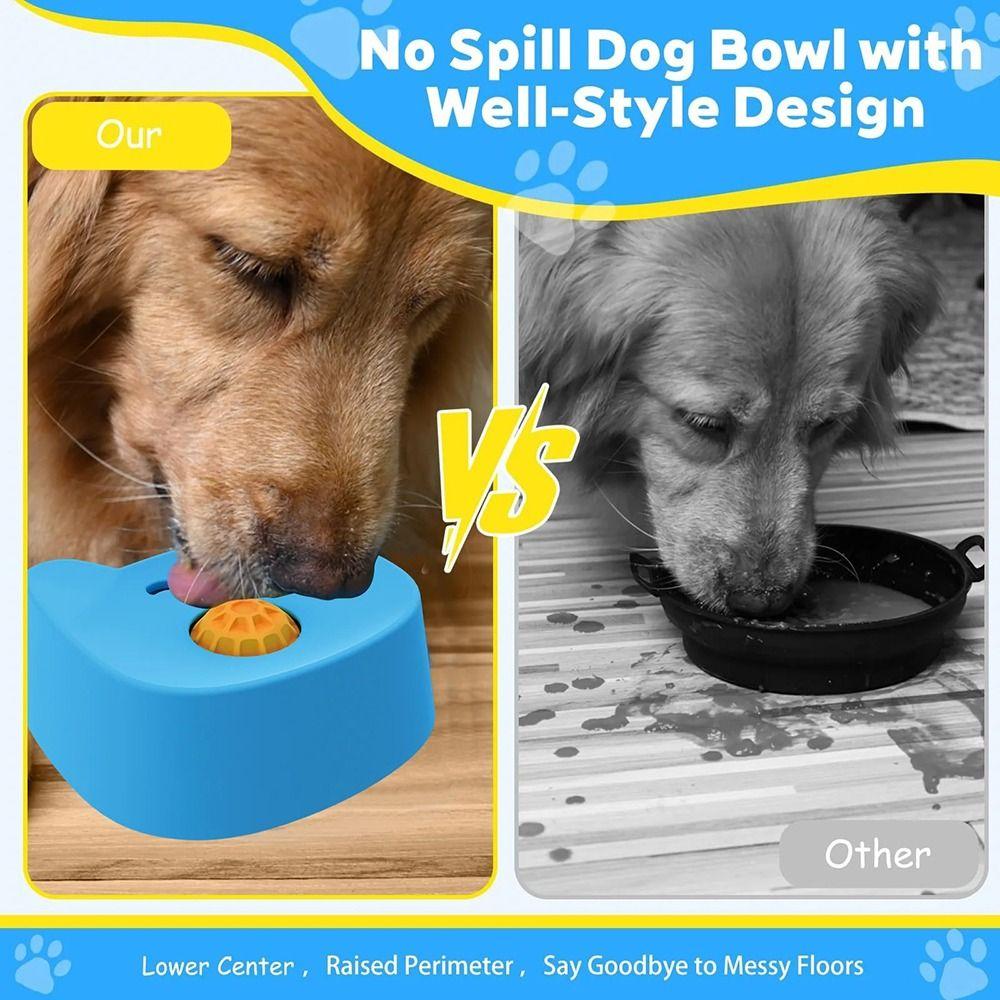 Anti-Choking Dog Lick Bowl Anti Slip Water Treat Lick Toy Interactive Lick Bowl for Wet Food