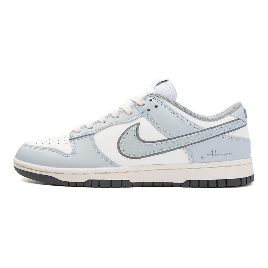 Nike Кроссовки Dunk Dark Cloud Frost, Amber Низкие Скейтбордические Обувь Женская Серо-Синие DD1503-117(Команда189-)