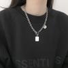 Ins Trendy Inspired Titanium Steel Choker Necklace For Women With Unique Letter Pendant