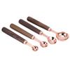 4PCS Set Stainless Steel Measuring Spoon Set Rose Gold Kitchen Baking Tool  For Kitchen Baking