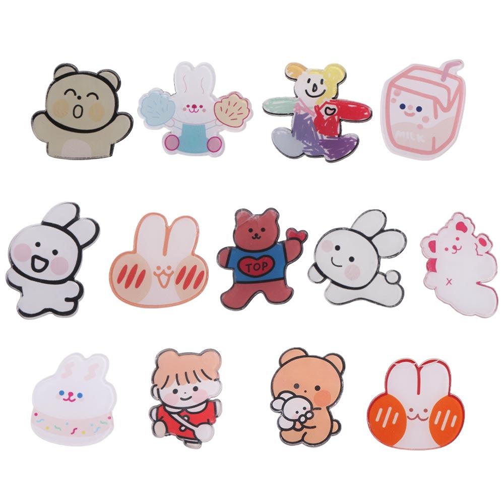 Bear Dog Pin Badge Bunny Bear Bunny Lapel Pins Cartoons Bunny Brooches  Women