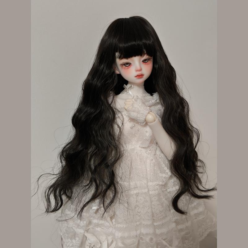Парик для кук 1/3 1/4 1/6 для кукол BJD 60/45/30 см, длинные кудрявые волосы с челкой, игрушки для девочек, игра в переодевание, кукольные аксессуары для дома, кукла в комплект не входит