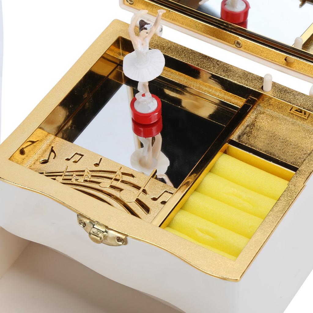 Классическая вращающаяся танцовщица музыкальная шкатулка заводная ручная музыкальная шкатулка женские шкатулки для хранения ювелирных изделий