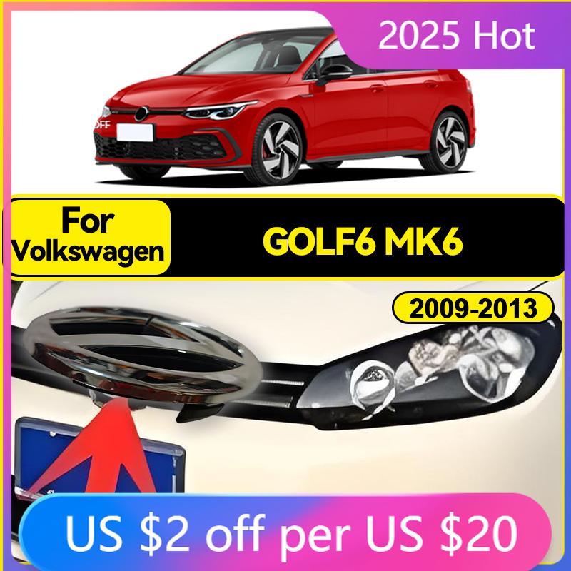 BGK1 GOLF 4 5 6 7 Hot 2026 For VW VOLKSWAGEN 135mm 110mm Car Front Grill Badge Rear Trunk Emblem Lid Logo Car Styling For Golf6 MK6 G