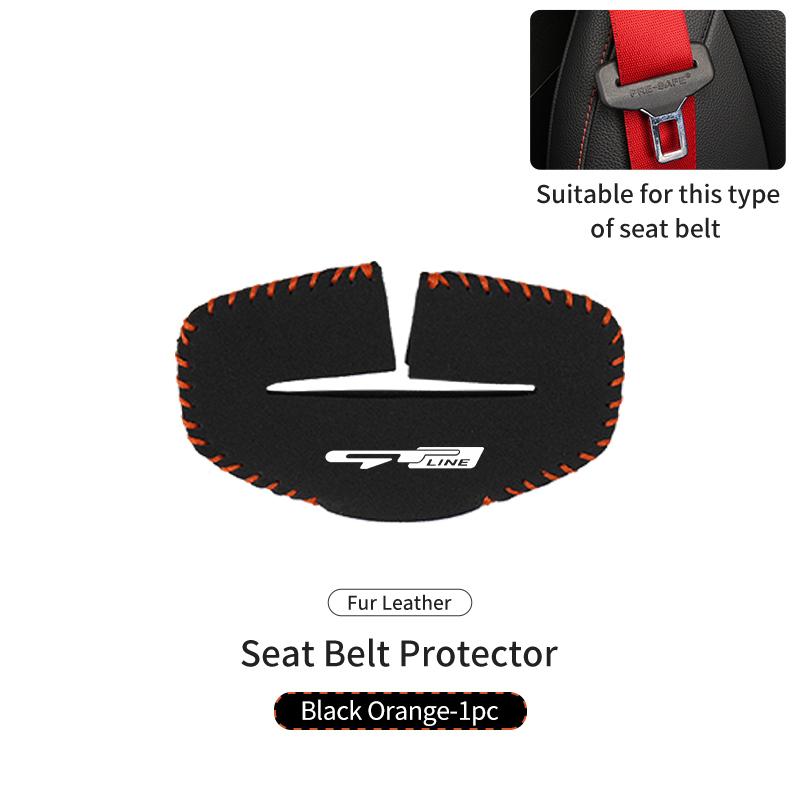 2PCS Car Seat Belt Anti Scratch Buckle Protector Cover Accessories For KIA gt gtline Xline ceed Forte RIO STINGER Seltos K3 K4 HP4