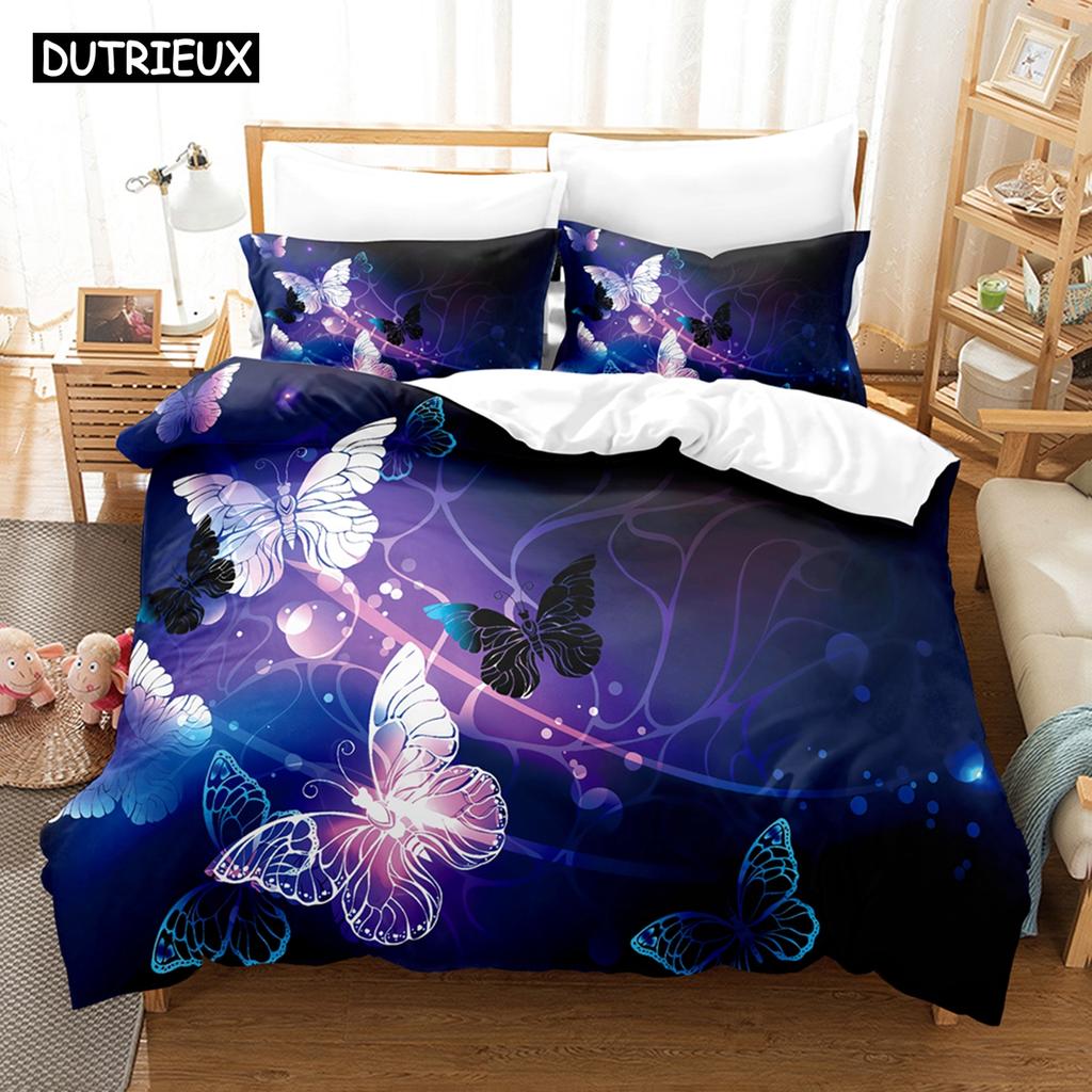 3D The Butterfly Постельное белье Пододеяльник с наволочкой Твин Полный Queen King Постельное белье Постельное белье