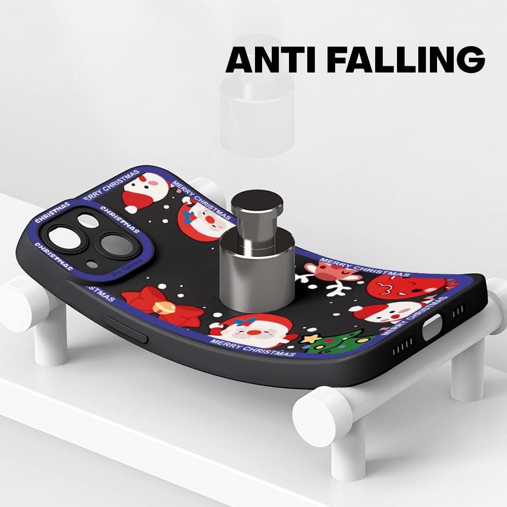 For iPhone 16 15 14 Pro Max Redmi Note 13 12 Pro Samsung S25 S24 Ultra A13 A14 A15 A16 Merry Christmas Design Soft Silicone Full Lens Protect Case