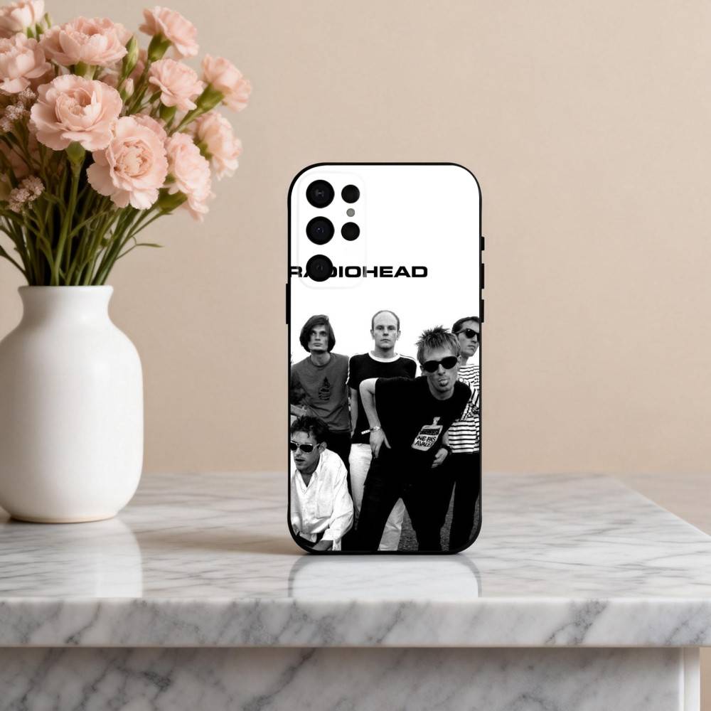 Альтернативный чехол для телефона R-Radiohead -D для Samsung S25,24,23,22,30,21,10,9,Ultra,Plus,Lite,FE,4,5 G Мягкий черный чехол