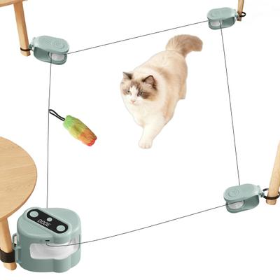 Электронная интерактивная дразнилка для кошек, движущаяся плюшевая игрушка с пультом дистанционного управления, забавная беговая дорожка для скучающего котенка, щенка, для погони, бега, упражнений, умственной стимуляции