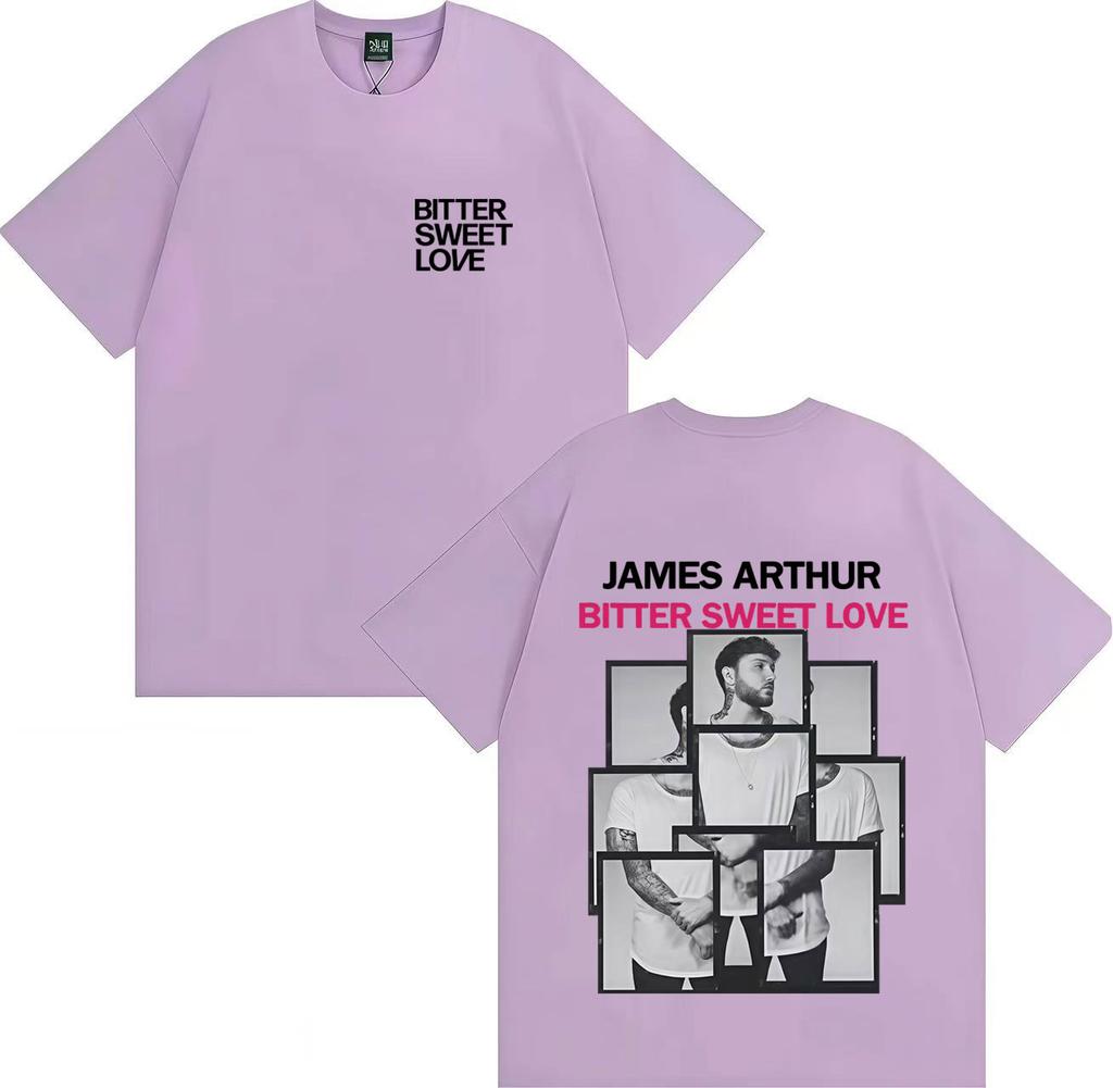 Hot Sale Singer James Arthur Bitter Sweet Love Album Tour AestheticShort Sleeve Tshirt Oversized Tees Fashion Men Women Clothes