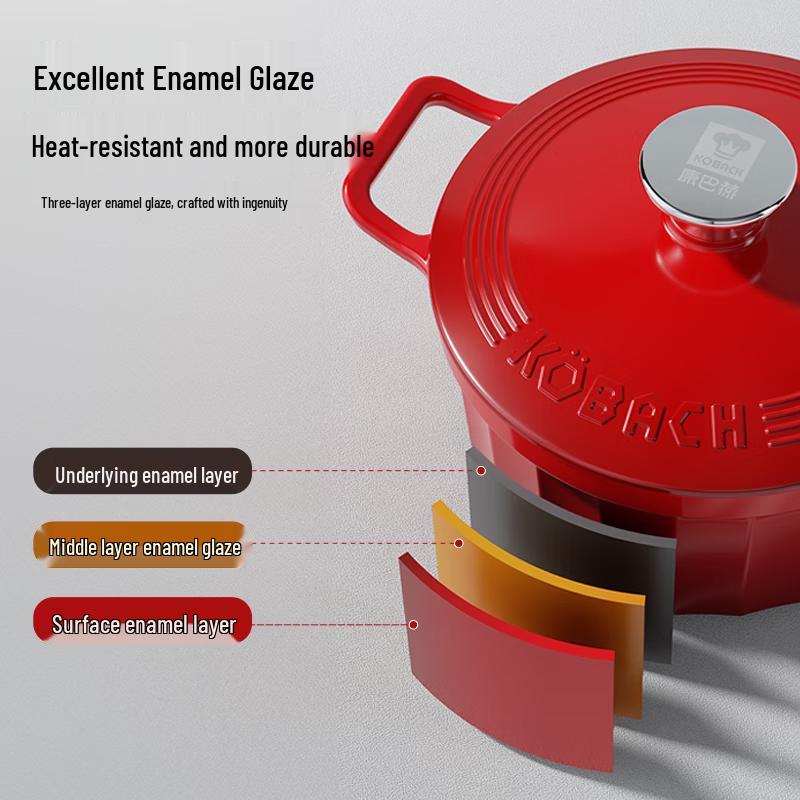 KOBACH 3.5L Enamel Stew Pot