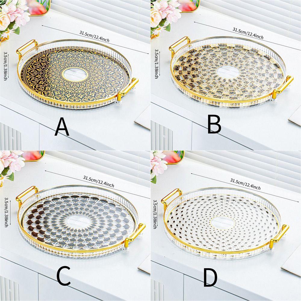 С ручкой Поднос для украшения Рамадана Домашний поднос для хранения хлеба Поднос для чая Мубарак Ид