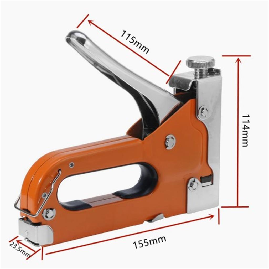 Heavy Duty Stapler 3 In 1 Stapler With 600 Nails Stainless Steel Metal Carpentry Hand Tool Manual Stapler For DIY Decoration Wood Wall Furniture