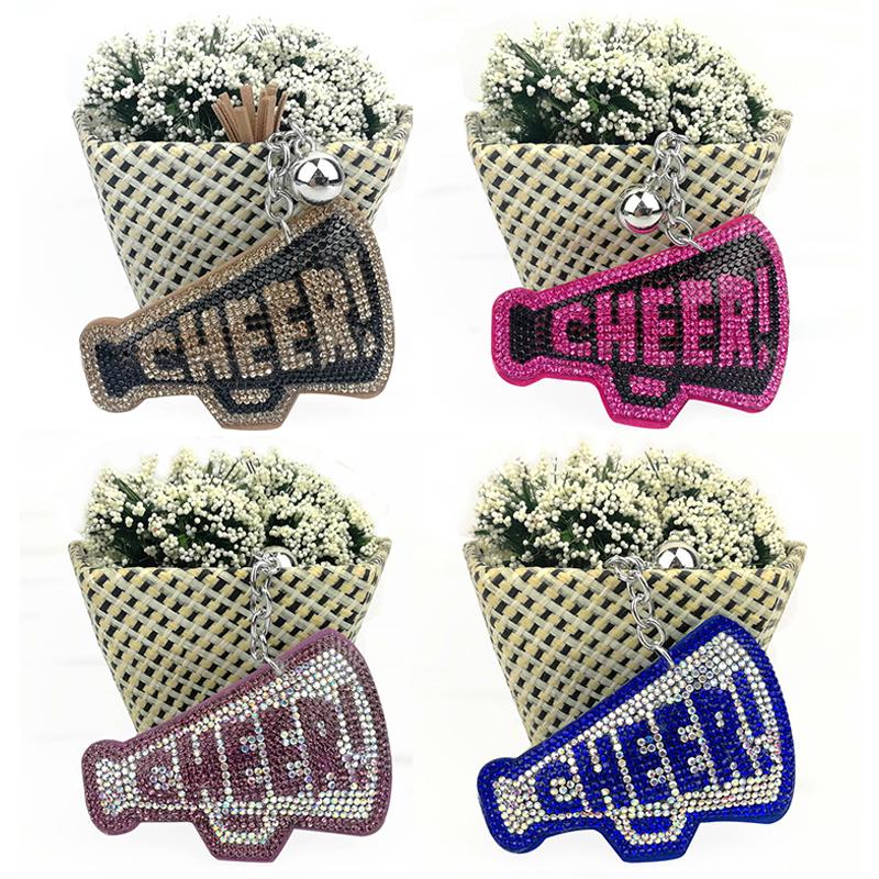 Женские Девичьи Шикарные Брелоки с Стразами Кольца Держатели Подвеска для Украшения Сумки Крутой Брелок Украшение Модные Аксессуары