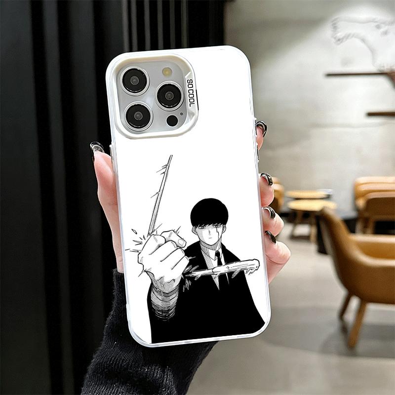 Мэшл Магия и Мышцы Аниме Мягкий Чехол для Телефона для iPhone 15 16 17 Pro Max 17Air 16E 14 Plus 13 12 Mini Ударопрочный Задний Чехол Sh