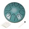 Rain Drum for Outside Garden 4 Inches 8 Notes Steel Tongue Drum Meditation Rain Chime Musical Instruments Mini Handpan Drums for Chakra Yoga Sound
