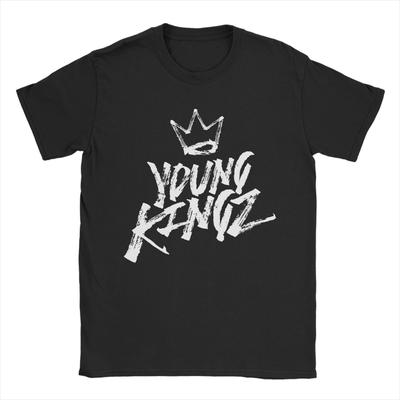 Футболка Myke Towers Young Kingz Мужская Хлопковая Винтажная Футболка Круглый Вырез Певец 2025 Тур Футболки Короткий Рукав Мерч Большой Размер