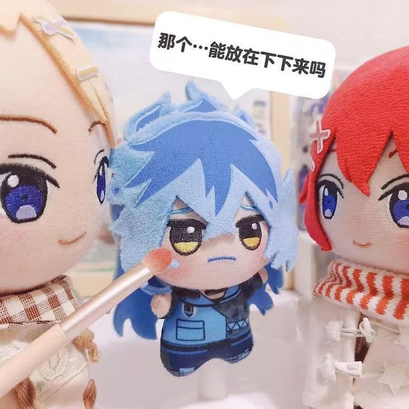 Twisted Wonderland Pendant Idia Shroud Plush Doll 10cm Cartoon Printed Idia Stuffed Plusie Toys Fans Collect XMAS Present Gift