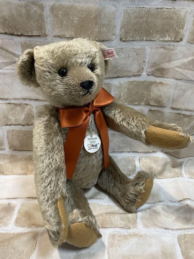 [USED] Steiff 1910 Teddy Bear Replica, Limited to 50 in Japan, Wooden Box