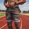 2 In 1 Double Layer Shorts Men Bodybuilding Sport Quick Dry Bermuda Gym Fitness Running Training Pants Male Beach Shorts