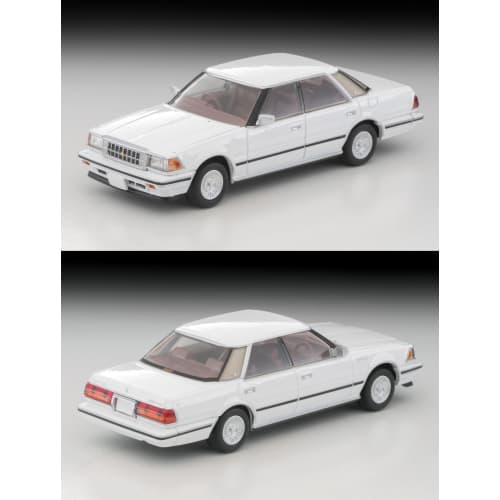 Tomytec Tomica Limited Vintage Neo LV-N199c Toyota Crown Hardtop 3.0 Royal Saloon G (White) 1985 Model, Completed, Part Number 332725