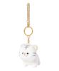 Accent Fluffy Friends Key Charm, Keychain, Bag Charm (White Tiger)