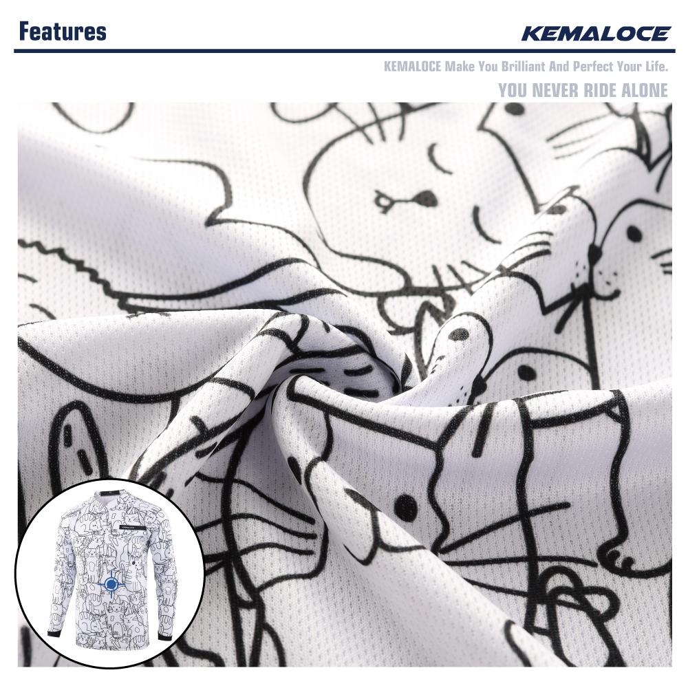 KEMALOCE Мужской MTB Джерси с длинным рукавом унисекс, белые рубашки для мотокросса с героями мультфильмов, летняя одежда для скоростного спуска с мотором