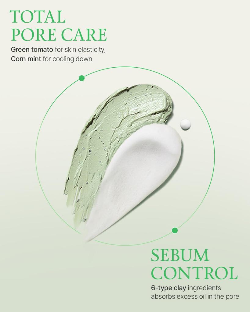 FULLY Green Tomato Clay Mask Cleansing, очищающая поры маска с экстрактом зеленого томата, отшелушивающее средство 4,05 жидких унций 120 мл
