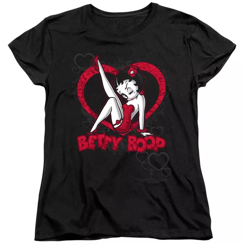 Женская футболка Betty Boop "Scrolling Hearts"