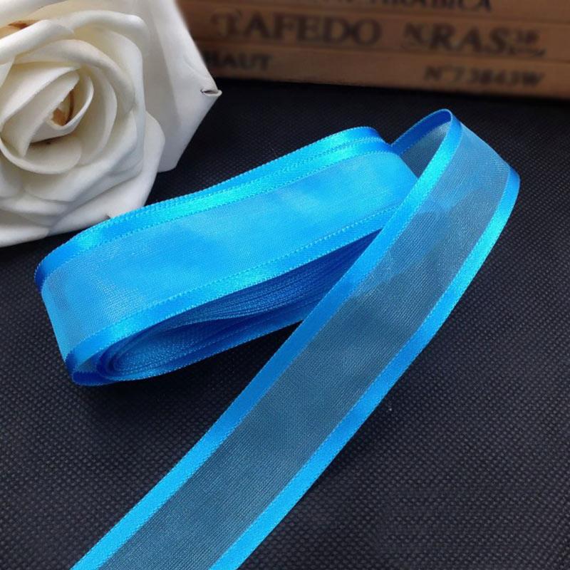 Candy Color Gauze Ribbon Satin Organza Ribbon for Wedding Party Decoration Handmade Ribbon Gift Packaging