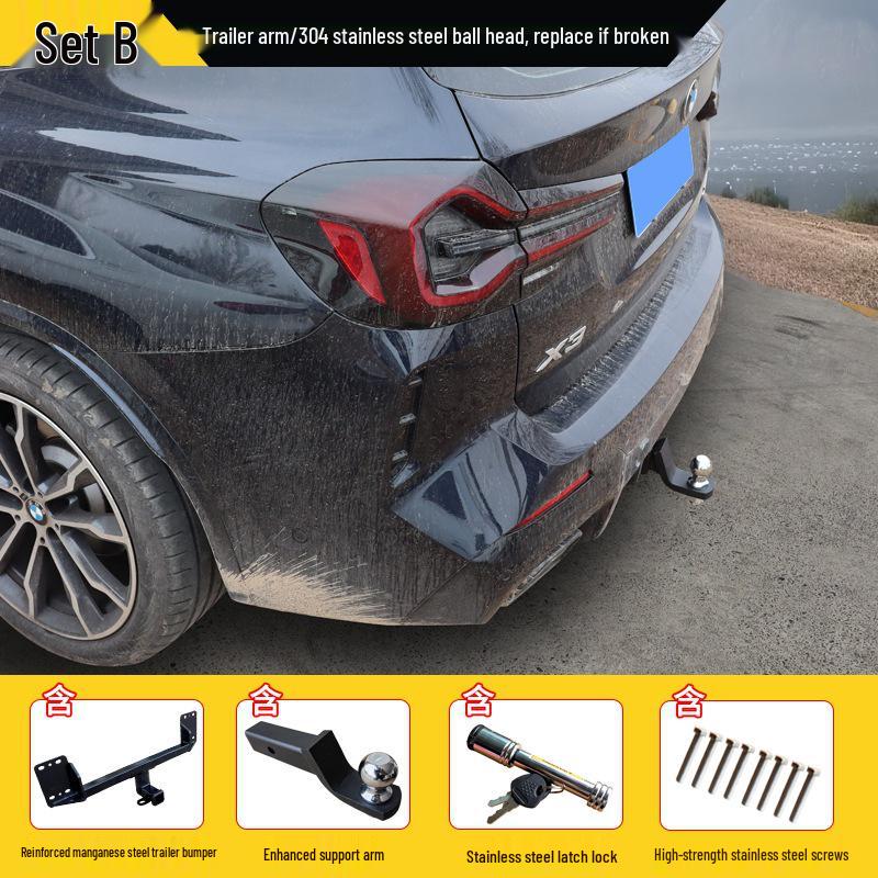 Усиленная фаркопная система для BMW X-Series (X5, X6, X1, X3, X4) и буксировочный кронштейн Rogue