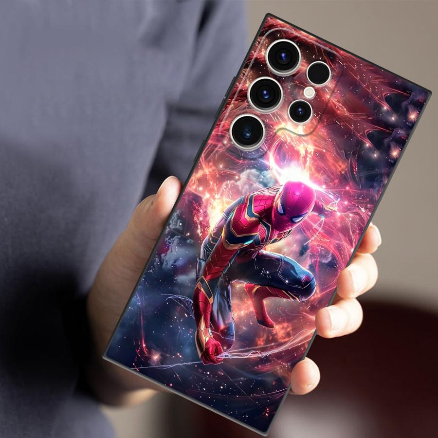 Marvel Молния Железный Человек Чехол для телефона Samsung Galaxy S26 S21 FE Note 20 Ultra 8 9 10 S25 Ultra S24 Plus S10 S9