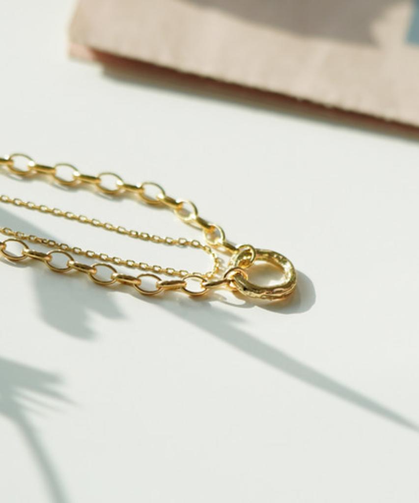 Серебряный браслет Alleun 925 пробы, этнический, многослойный, с подвеской-бубликом