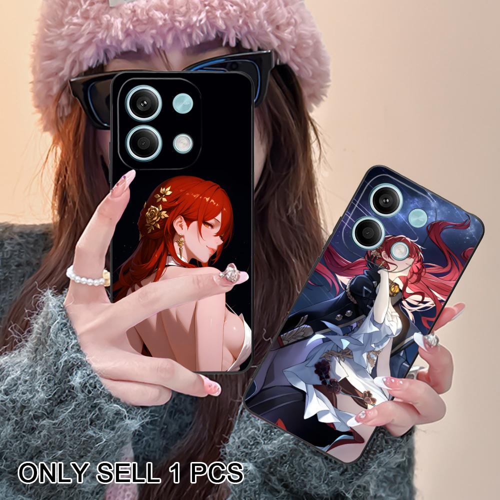 HSR Himeko Matte TPU Mobile Phone Case for POCO F8 F7 F6 F5 F4 F3 F2 Pro GT C75 C71 C65 C61 C40 Pro Ultra Colorful Cover