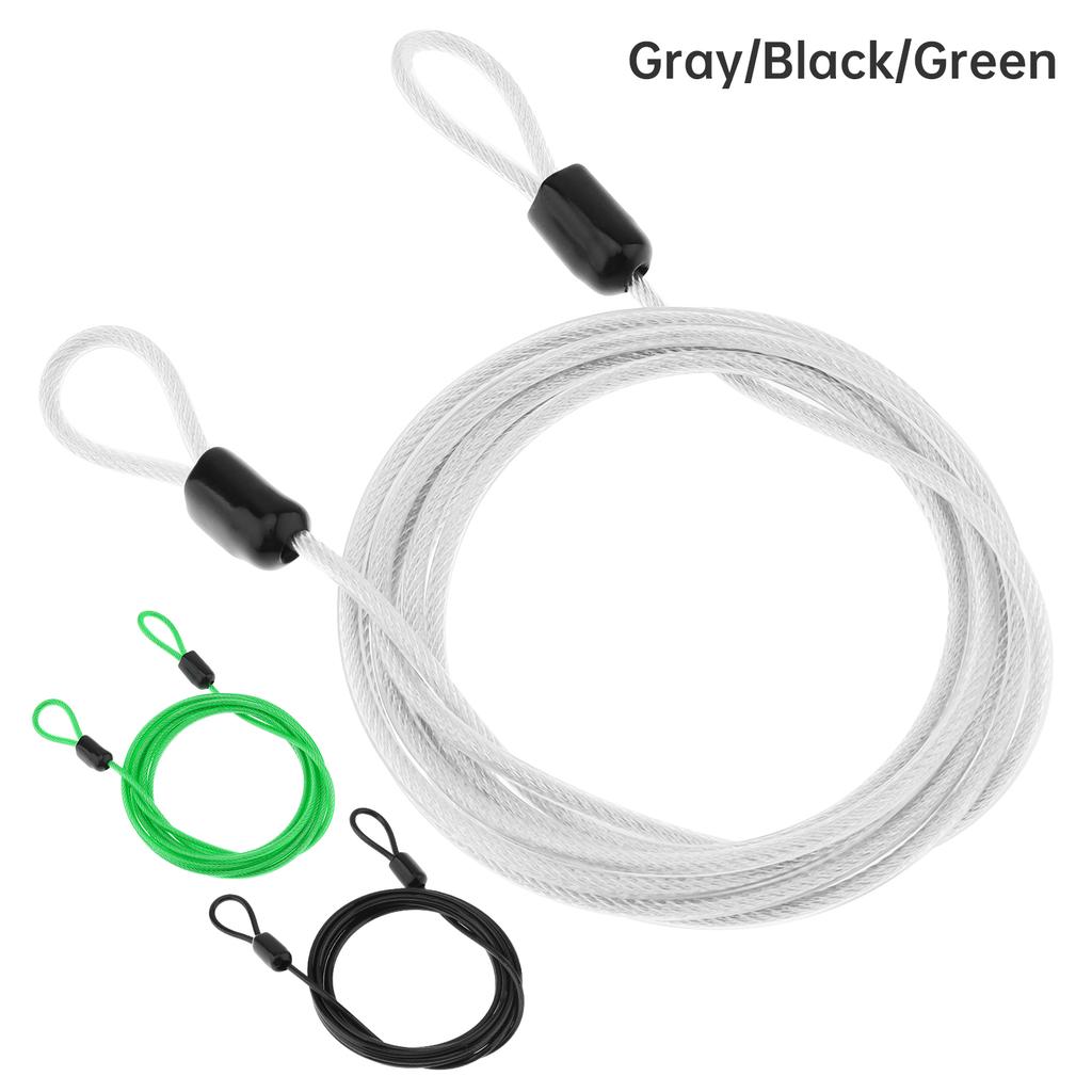 100cm/150cm/200cm Steel Cable Bike Lock Bicycle Motorcycle Cycling Luggage Safety Guard Security Anti-theft Chain Locks Rope Double Loop