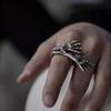 Edgy Skull Hands Ring Punk Style Jewelry For Men And Women Practical Alloy Material Trendy Gothic Accessory