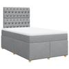Maison Exclusive - Sommier à lattes de lit avec matelas Gris clair 120x200cm Tissu