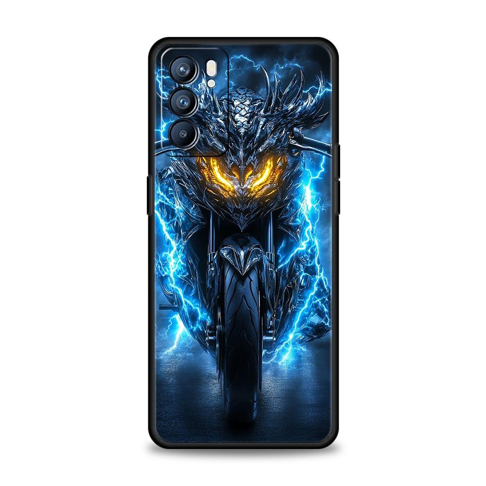 Чехол для телефона на мотоцикл Для Oppo A17 A31 A54 A57 A78 A79 A98 Find X5 X6 Reno 6 7 8 10 11 12 13 F Pro 5G Мягкий ТПУ Чехол Fundas Сумки