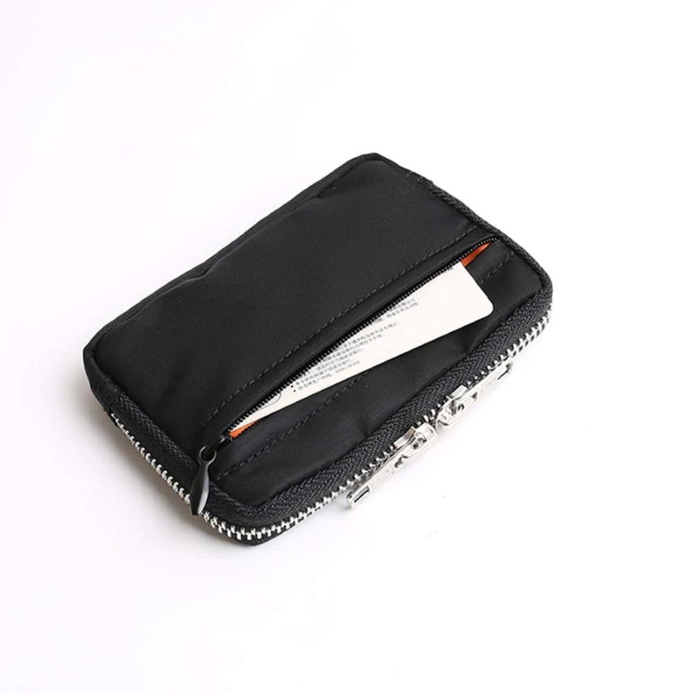 Card Holder Men Wallet Portable Mini Earbuds Storage Bag Square Nylon Coin Purse  Women