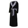 Men's Winter Lengthened Plush Shawl Bathrobe Home Clothes Long Sleeved Robe Coat