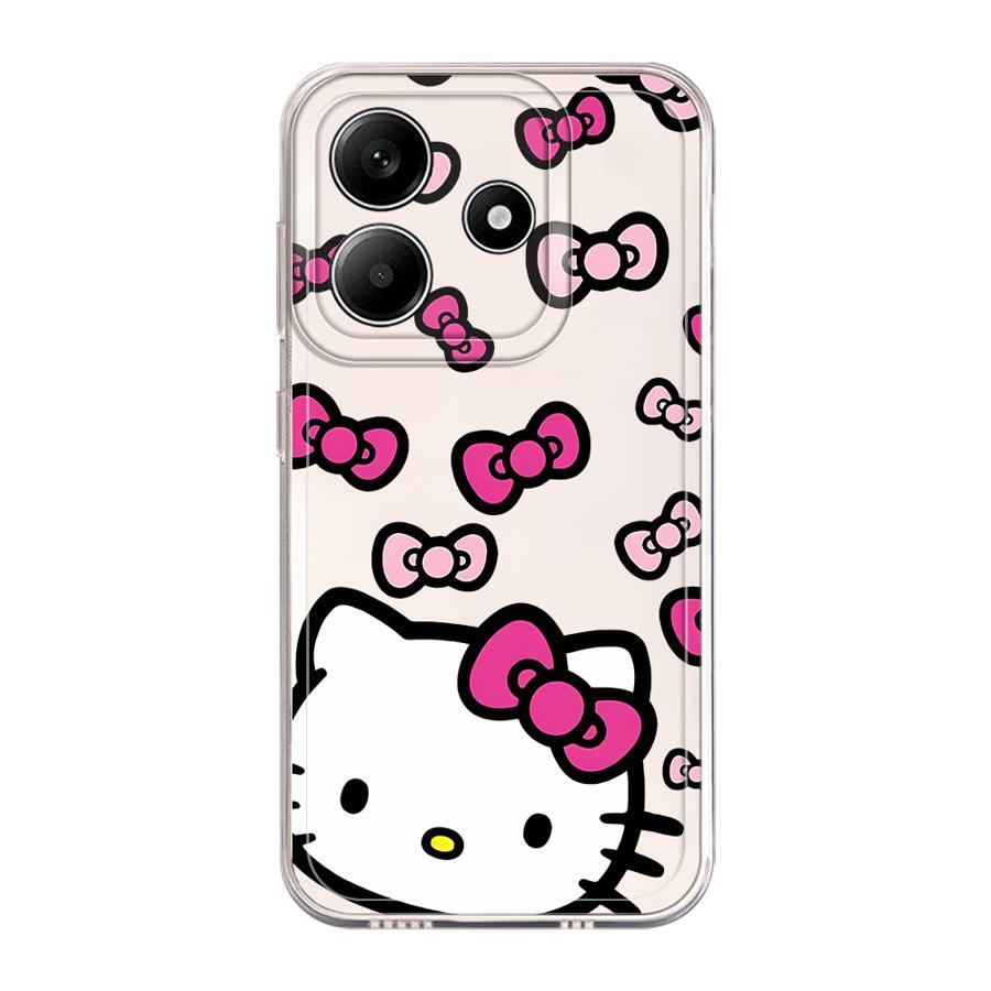 Soft Phone Cover Case for Xiaomi Redmi Note 14 Pro Plus 11 12S 10S 9 10 12 13C A4 Note 13 14C 11S Cute Hello Kitty