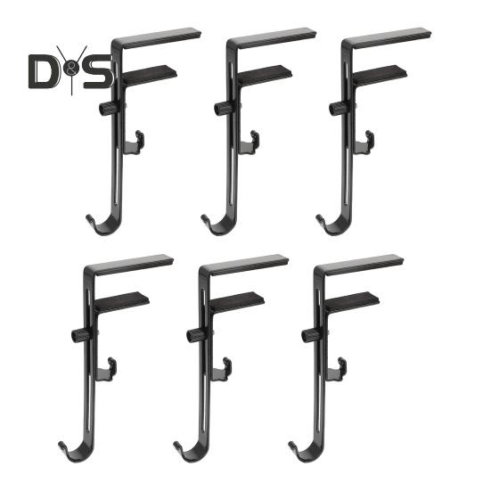 4/6/8 шт. держатель для рождественских чулок, крючки 2-в-1, регулируемая вешалка для камина, гирлянда, чулки без сверления, металлические крючки, украшение для камина